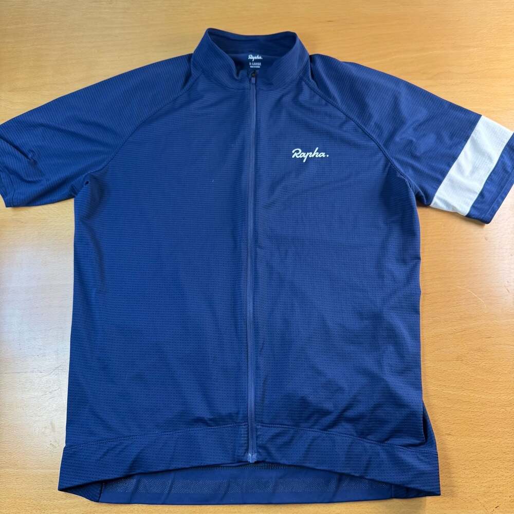Rapha Men's Island Classic Core Lightweight Cycling Jersey Blue Size X-Large